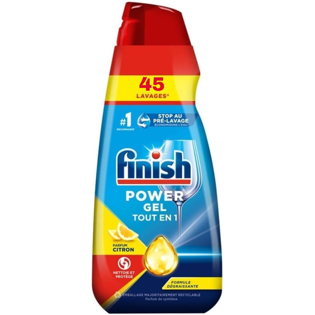 Finish Power Gel Tout en 1 Citron - Lot de 3 x 1L