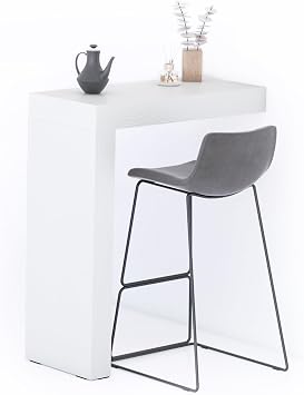 Mobili Fiver, Evolution Peninsula 35.4 x 15.7 in, Ashwood White, Made in Italy
