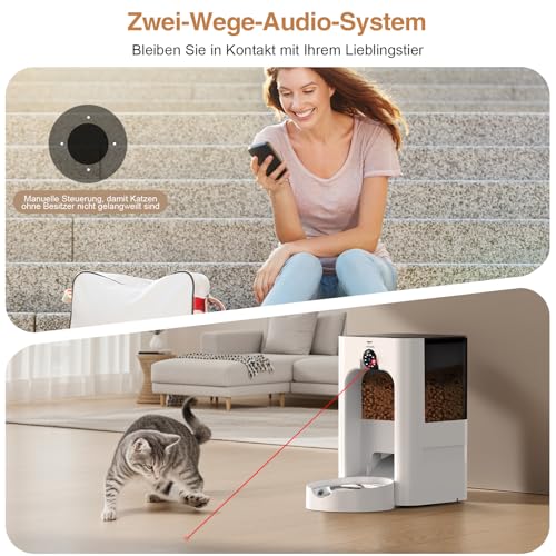 Futterautomat Katze Katzen Futterautomat mit Timer Futternapf mit Automatik Futterautomat – Bild 6