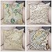 Juego de 4 Fundas de Cojines Mapa Abstracto 55x55cm,Decoraciones Cojines Fundas de Almohada para Interiores,Hogar,Sofá,Dormitorio,Cuadrado Almohada Boho Decoración de Aacaciones de Lnvierno Regalo