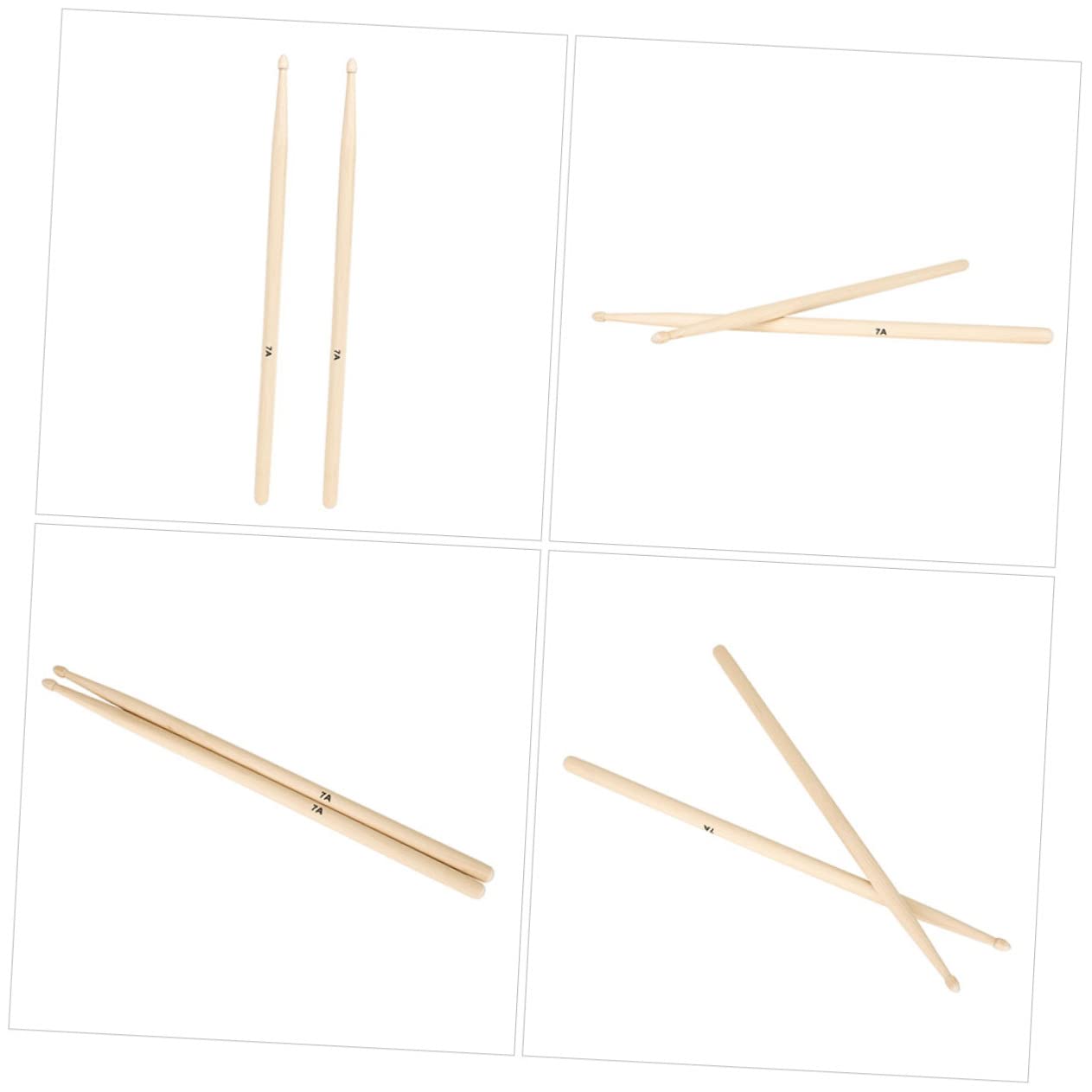 SUPVOX 12 Paare Ahorn Drumsticks Langlebige Percussion Sticks für Erwachsene Rutschfester Griff für Anfänger und Profis Geeignet für Orchesterübungen