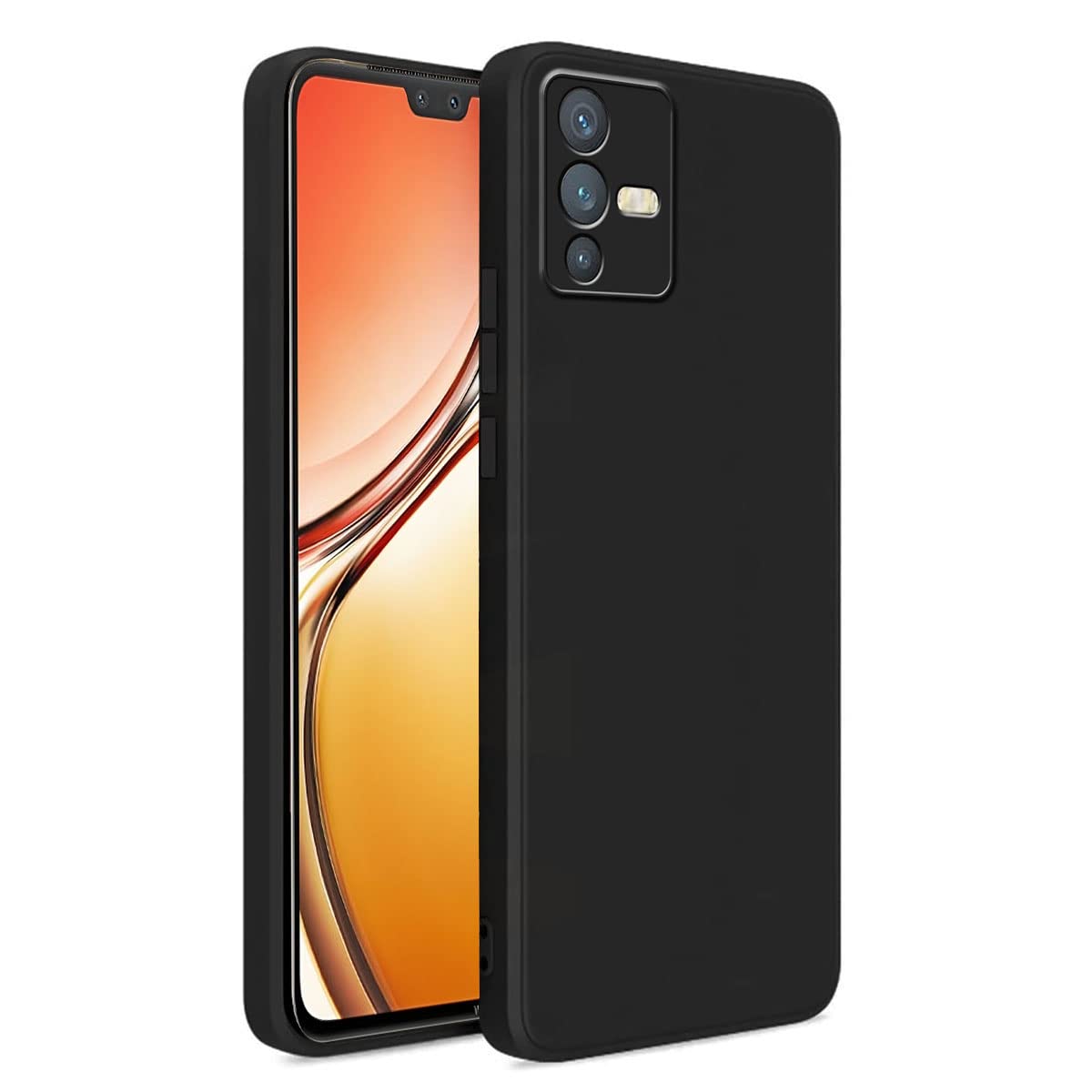 LIRAMARK Silicone Soft Back Cover Case for Vivo V23 5G / Vivo S12 5G (Black) (B0BS65NQM9) Amazon Price History, Amazon Price Tracker