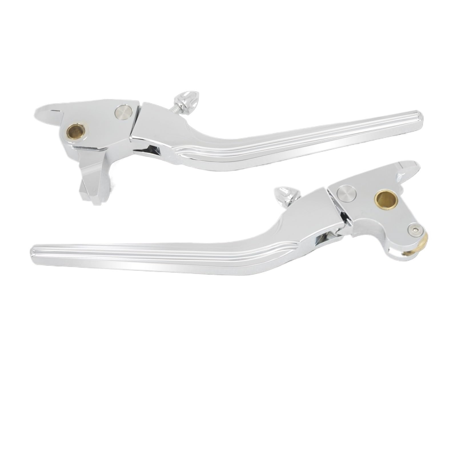 Ywqjiopm Chrome Brake Clutch Motorcycle Brake Clutch Lever Motorcycle Adjustable Brake Clutch Levers Hand Control For Touring Electra Street Glide For Road King Fltrx 14-16