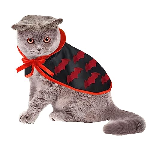 Fantasias de Halloween para gatos | Fantasia de gatinho para gatos | Roupas para cães Manto em forma