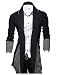 Tom's Ware Mens Classic Fashion Marled Open-Front Shawl Collar Cardigan TWGG1308-BLACK-US L