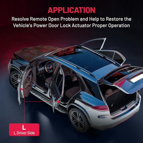 Image of SYERAL Left Driver Power Sliding Side Door Latch Lock Actuator Compatible with Honda Odyssey 2005 2006 2007 2008 2009 2010, V6 3.5L, Mini Van Replace# 72663-SHJ-A21, 72663SHJA21, DLA387, 746965