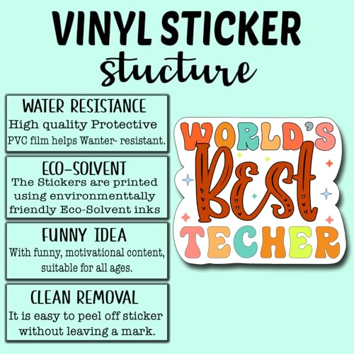 Calcomanía de vinilo impermeable para teléfono y termos con adhesivo duradero 5