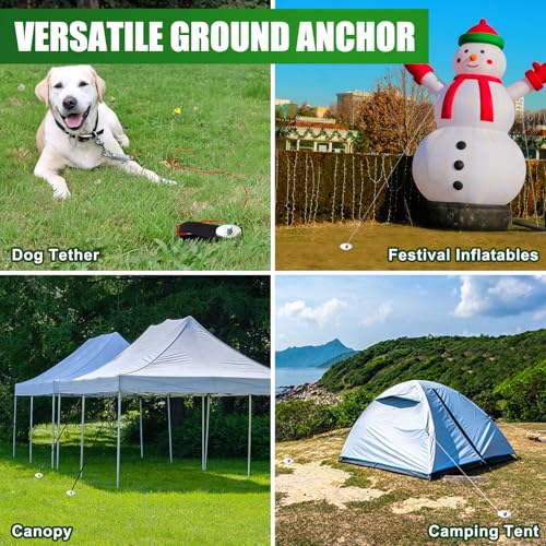 image for Eurmax USA Ground Anchors Screw in Trampoline Anchors High Wind Tent S