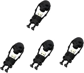 UKCOCO 4Pcs U Disco Pvc Memory Stick Pen Drive Jump Drive Pen Drive USB 20 Flash Drive USB Flash Drives USB Drive Halloween Esqueleto 16G