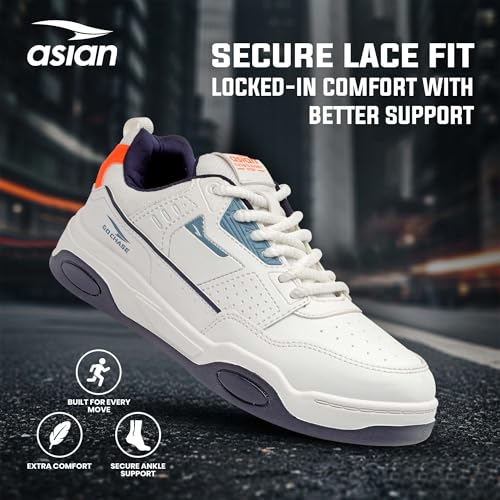 Image of ASIAN Men's Vegas-01 Sneakers | Stylish & Lightweight Design Comfortable Lace-Up Sneakers for Travel & Everyday Use