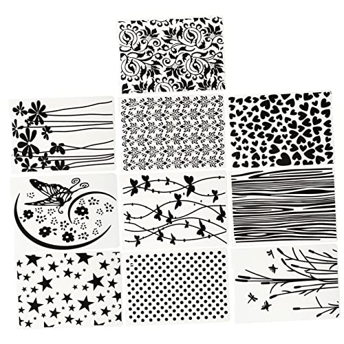 La Mejor Lista de Repujadores disponible en línea. 45 YOSADIER 10 piezas Plantillas de Plástico para Repujado Carpeta Resistente para Scrapbooking Álbumes Fotos y Manualidades Diseño Único y Duradero para Decoración DIY