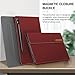 INFILAND Case for Samsung Galaxy Tab S10 Lite/10 FE/ S9 FE 5G 10.9 Inch/Tab S9 11 Inch, Ultra Slim Multi-Angle Cover with S Pen Holder [Auto Wake/Sleep], Red