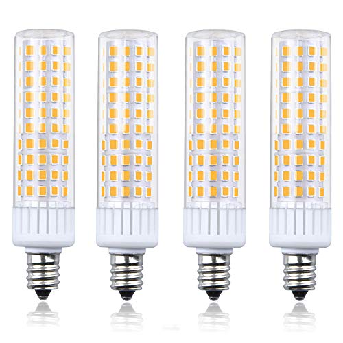 Luxvista Dimmable LED E12 Light Bulbs Daylight Candle Base 8.5W E12 Candelabra Bulb, 100W Small Edison Screw Halogen Replacement, E12 Candle Bulb Dimmable Corn Lights Bulb