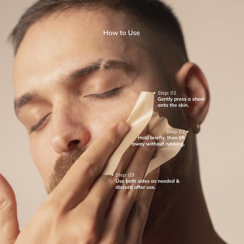 Image of ILEM JAPAN Blotting paper Infused with Gold flakes & naturally sourced plant pulp | 50 Facial oil control sheets