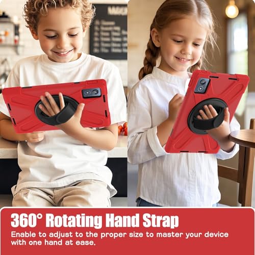 Funda para Lenovo Tab K11 con mango giratorio 360 y protector anticaídas 4