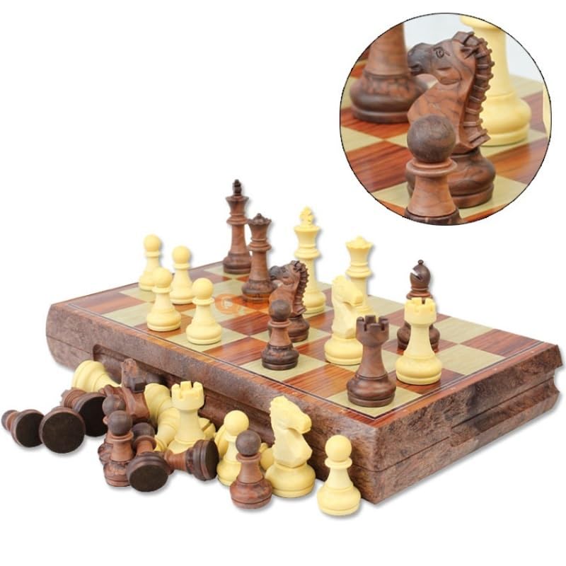 Échecs Jeu d'échecs Pliant magnétique Jeu de société de Voyage Portable
