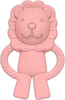 Mordedor Em Silicone Leãozinho Rosa