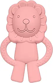 Mordedor Em Silicone Leãozinho Rosa