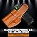 Premium IWB Leather Holster for P365 Fuse, AXG Legion, X Macro & P365XL, Optic-Ready Concealed Carry Holster for P365-AXG, Steel Clip Fits 1.75