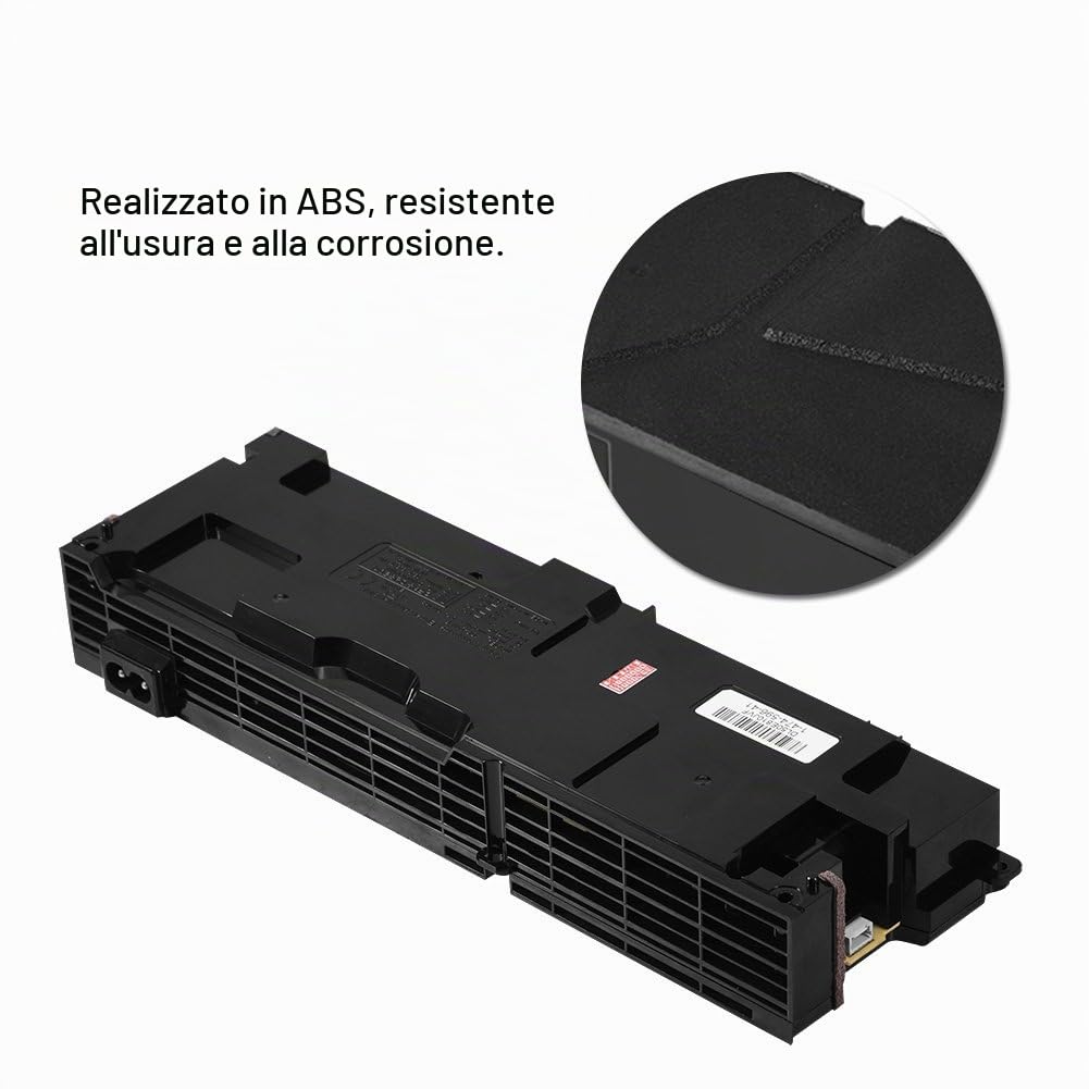 Videogiochi e periferiche Demeras Alimentatore sostitutivo Modulo di Alimentazione a 4 Pin unità Sostitutiva 4 Serie CUH-1100A Resistente all'Usura Nero