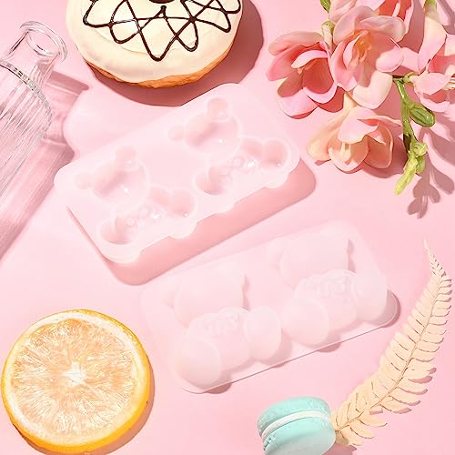 UR URLIFEHALL 5 Pcs Silicone Bear Mould Cute Animal Moulds Resin Jewellery Moulds for Crafts Making Home Decor Outdoor Art Crafts - Image 4