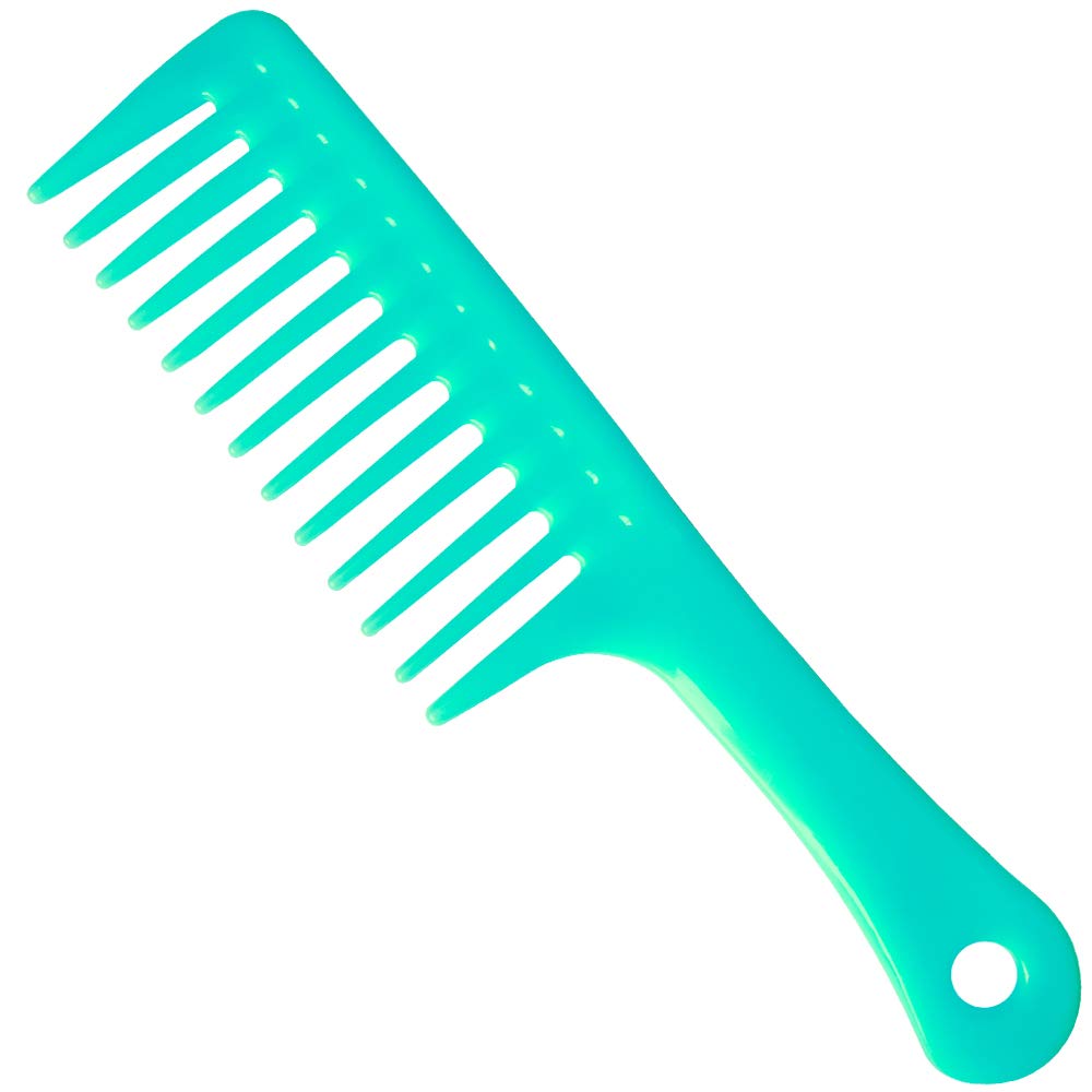 Wide Tooth Comb hair comb Detangling Hair Brush,Paddle Hair Comb,Care Handgrip Comb-Best Styling Comb (c-blue)