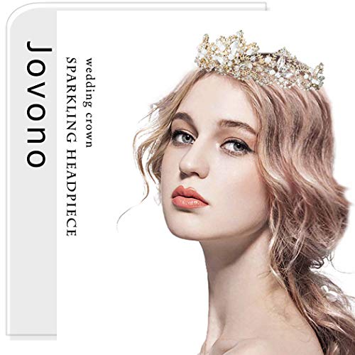 Jovono-Couronnes-et-diademes-de-mariage-pour-adultes-Argente-Accessoires-pour-cheveux-pour-femme