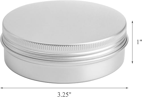Miniatura 2 de Tosnail Paquete de 36 latas redondas de aluminio de 4 onzas, latas vacías para velas, latas de especias con tapas de rosca