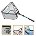 Yardwe Portable Fishing Net Large Fish Net Sturdy Aluminum Collapsible Fishing Basket for All Anglers