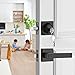 Front Door Locksets with Deadbolt, Black Door Handles, Combination Door Lock, Exterior Door Lever (Matte Black)