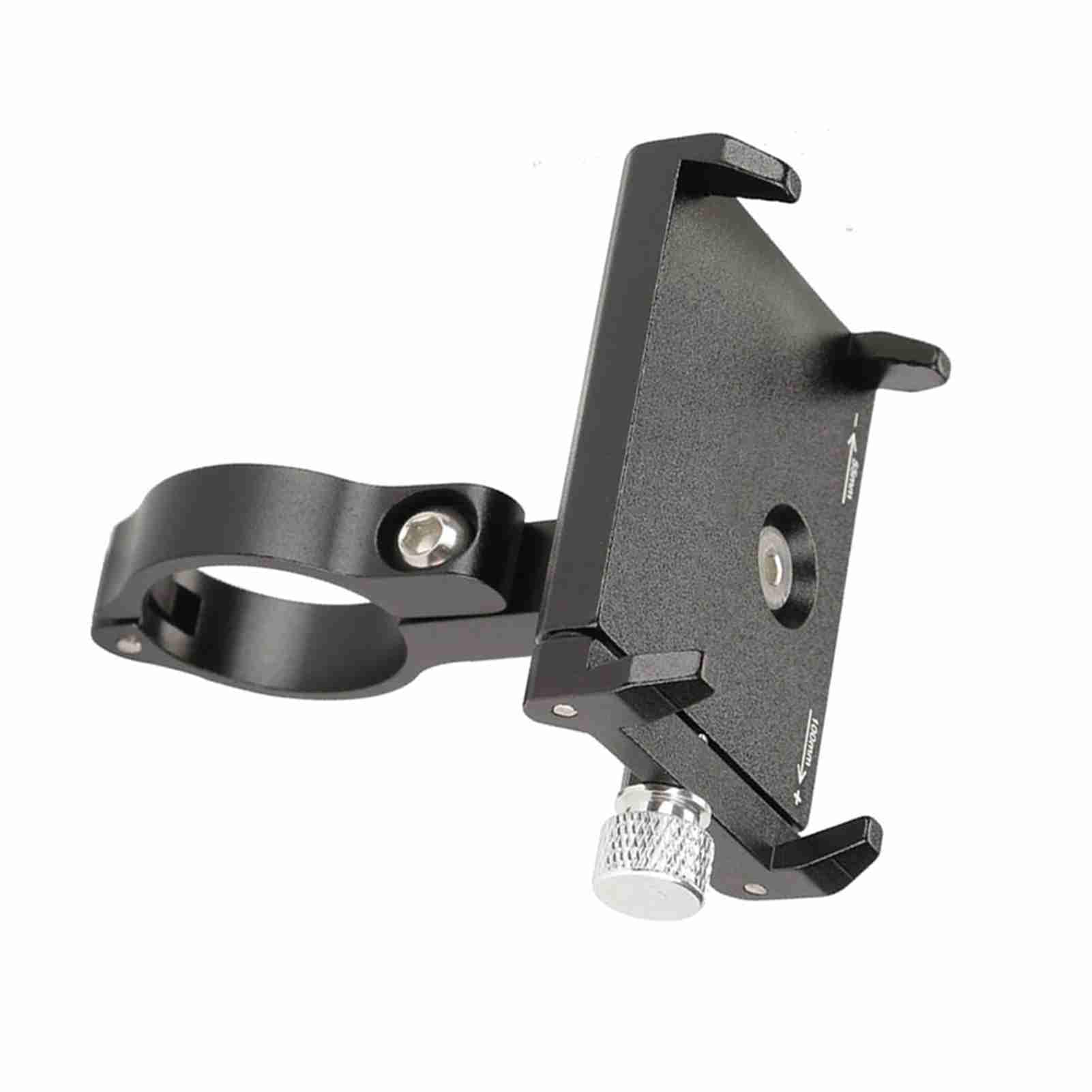 Yctze Porta Telefono in Alluminio per Bicicletta, Supporto Regolabile, | Supporto base in alluminio CNC, cuscinetti antiurto, per smartphone da 3,5-6,2 pollici