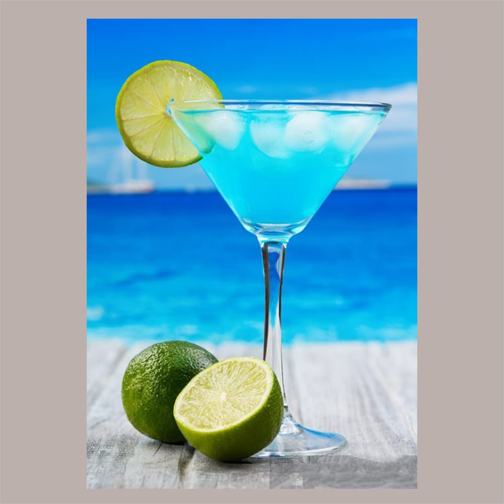 Lucgel Sirop de Granita au Goût Tropical Bleu Mixybar Fabbri - 1,3 Kg -
