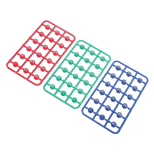 Gogogmee Pcs Bingo Balls Game Balls Party Activity Props Small for Entertainment Bright Numbers Portable for Parties