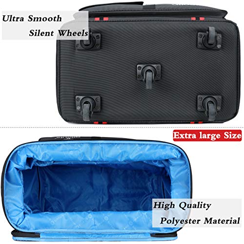 AILOUIS Expandable Rolling Duffle Bag Extra Large (XXL) Wheeled Travel Duffel Luggage for Men Women Lightweight Suitcase 36 Inch