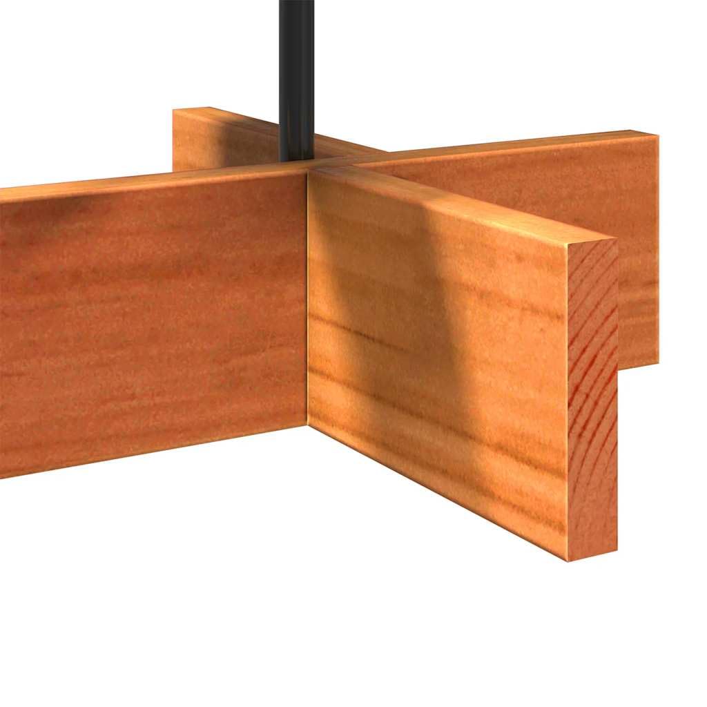 Weihnachtsbaum Massivholz Kiefer 60 cm Wachsbraun | Drehbare Äste, Stabiler Ständer, Individuell Gestaltbar, Für Zuhause Und Büro