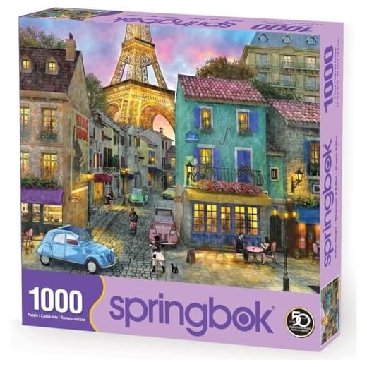 Springbok Puzzles - Eiffel Magic - 1000 Piece Jigsaw Puzzle - Large 30 Inches by 24 Inches Puzzle - Made in USA - Unique Cut Interlocking Pieces