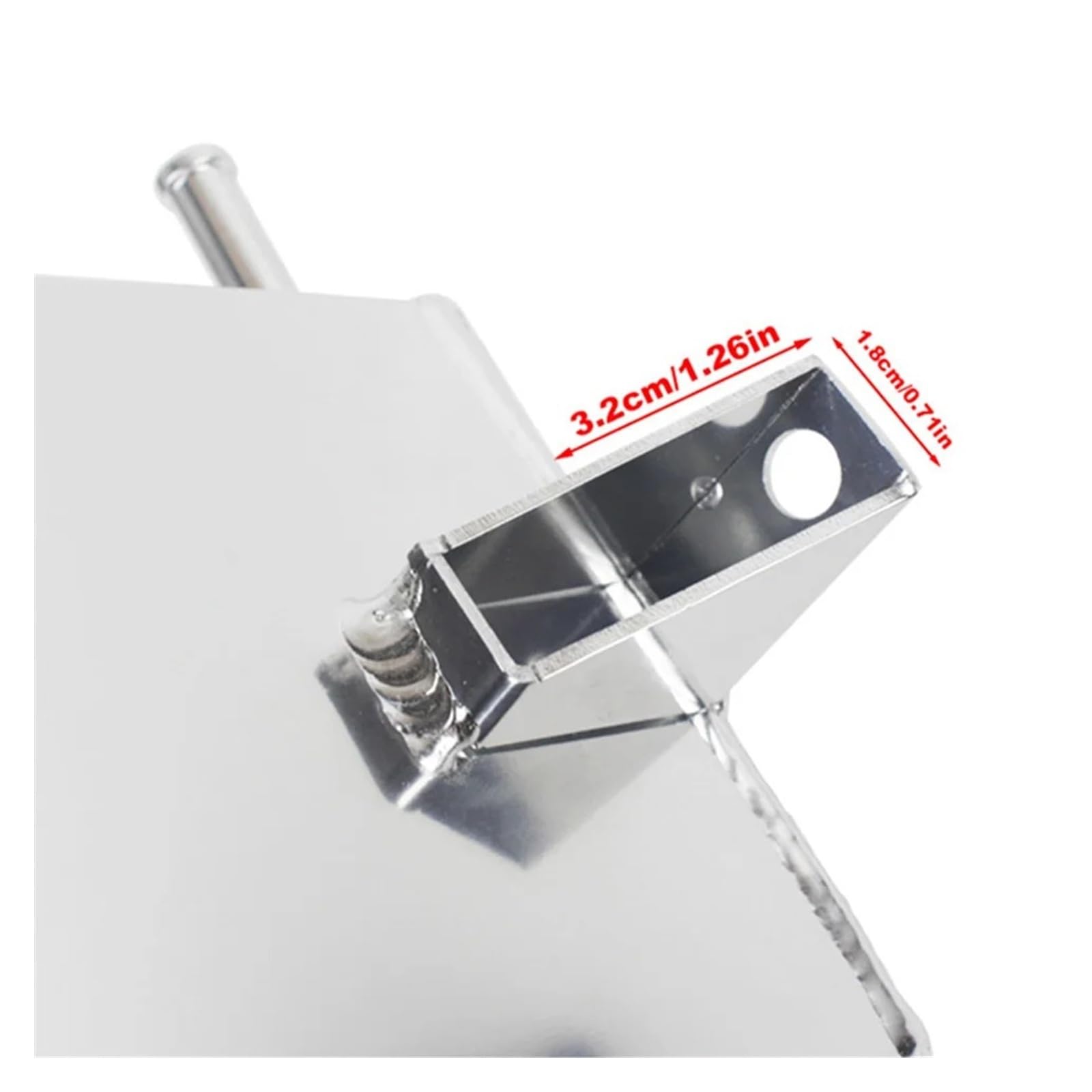 Réservoir De Liquide Refroidissement Radiateur En Aluminium Universel 600 Ml Avec Indicateur Niveau Vase De Liquide De Refroidissement