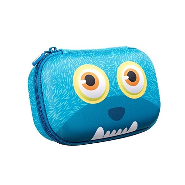 ZIPIT Wildlings Federmäppchen für Kinder, niedliche Aufbewahrungsbox für Schulbedarf, hält bis zu 60 Stifte…