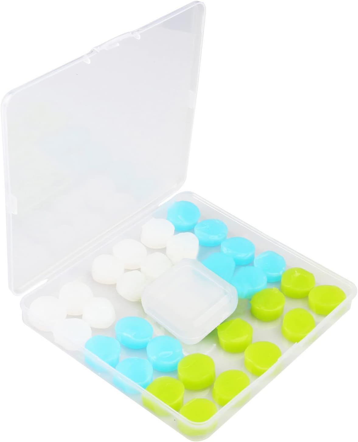 30 Pcs Silicone Ear Plugs, Reusable Noise Cancelling Earplugs Gifts for