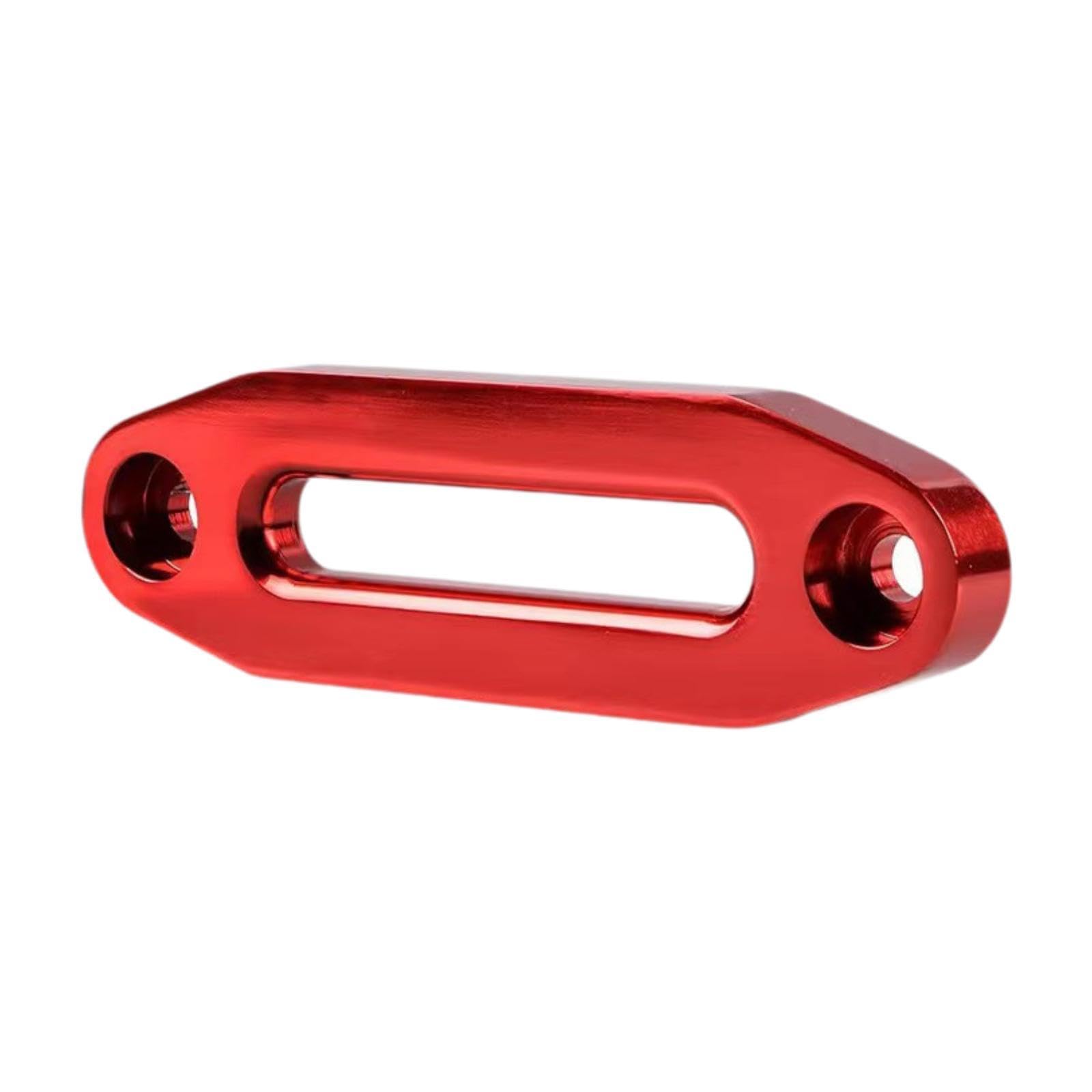 Guide-Câble de Treuil de Style Hawse, Accessoires de Guide-Câble de Treuil 124 Mm Remplacez Le Guide-Câble en Métal Facile à Installer Robuste Universel pour Câble de Treuil Synthétique, Rouge