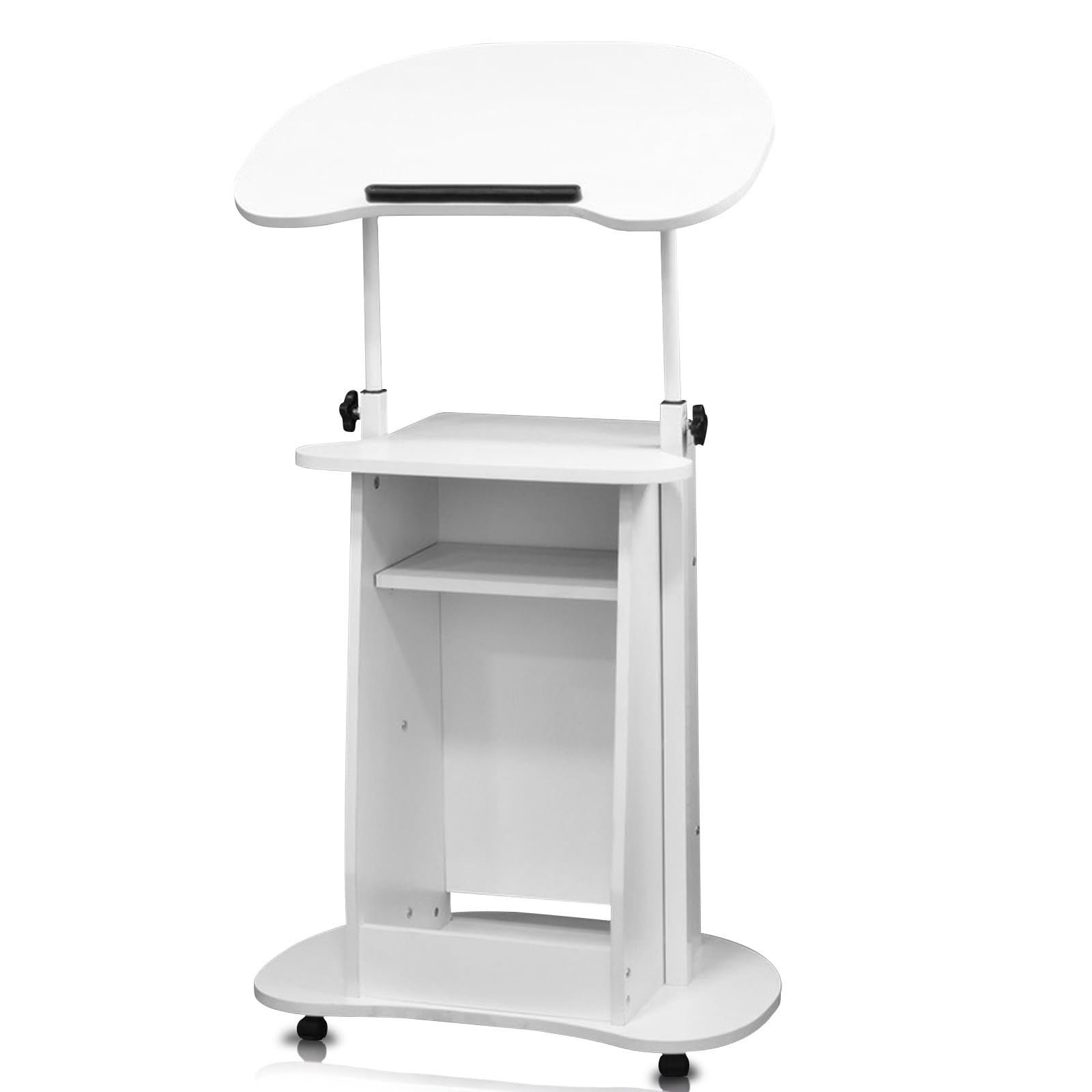 Amazon | 演台 昇降式 司会者台 講演台 説教台 演壇 書見台スタンド 高