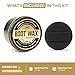 Boot Wax Waterproofer & Conditioner – 4oz Beeswax Leather Waterproofing Wax for Boots, Shoes, Gloves & Jackets – All-Natural Leather Sealant & Protector