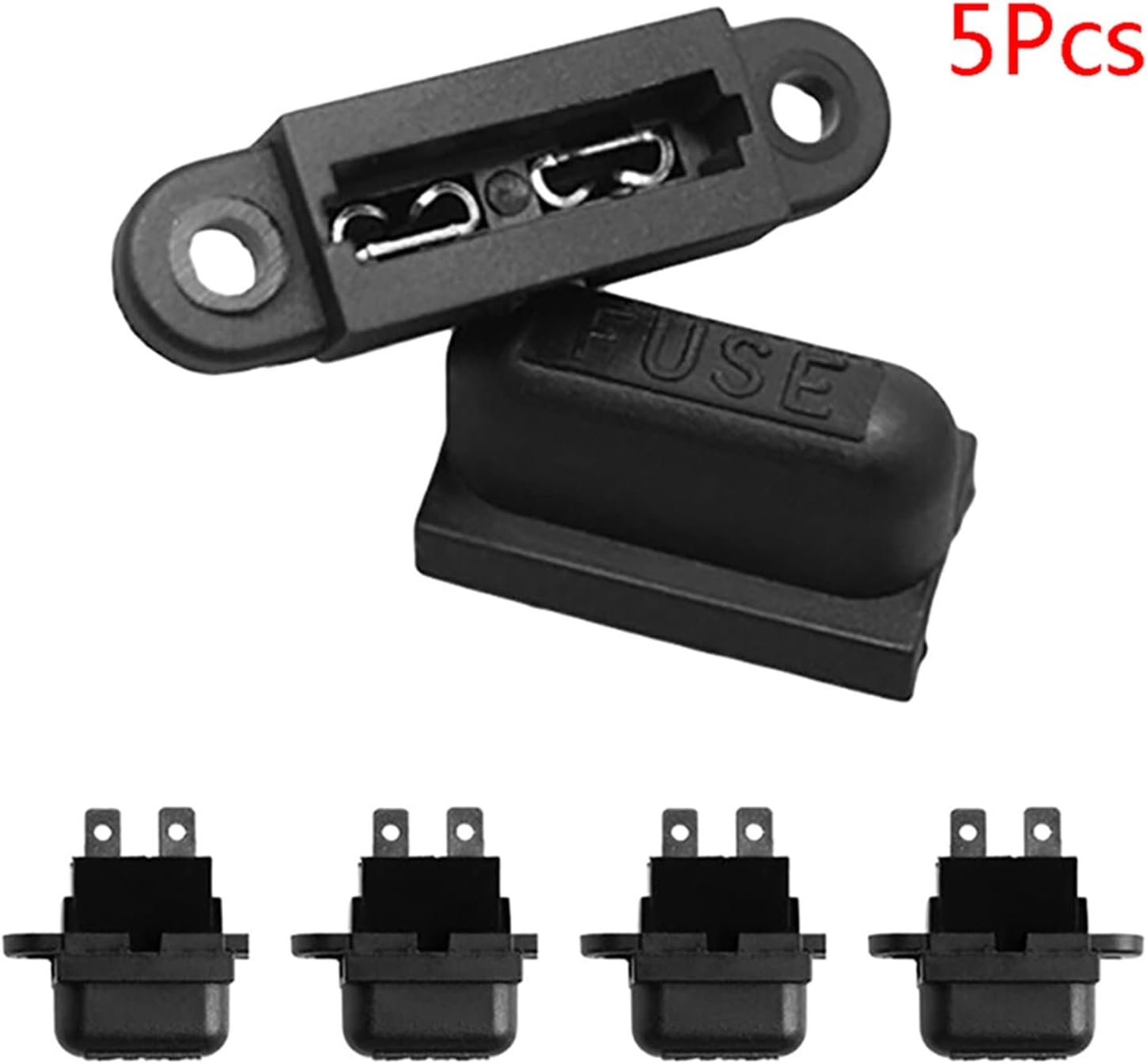 5 PCS Fuse Holders Auto Blade Standard Car Fuses Socket Replacement for Cars Holder Box with Cover Automobiles Accessories Parts