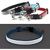 3 PCS Breakaway Cat Leather Collars, Reflective Safety Buckle Kitten Collar with Bell for Cat Kitty and Small Animals, Adjustable from 7.5in-12.5in 3 Colors