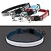 KUDES 3 PCS Breakaway Cat Leather Collars, Reflective Safety Buckle Kitten Collar with Bell for Cat Kitty and Small Animals, Adjustable from 7.5in-12.5in (3 Colors)