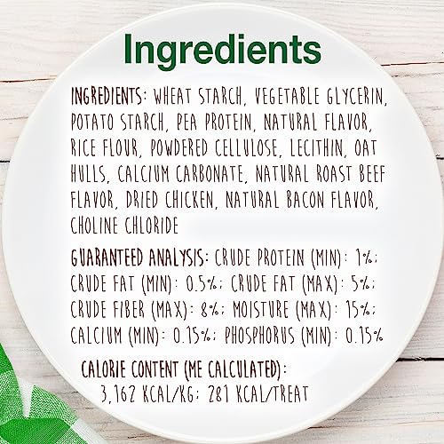 Nylabone Healthy Edibles Long-Lasting Dog Treats - Natural Dog Treats For Medium Dogs - Dog Products - Roast Beef Flavor, Medium/Wolf (2 Count) #TOP4