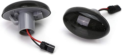 Miniatura 8 de ijdmtoy (2) Lente Ahumada 12-SMD ámbar completo LED marcador lateral lámpara montaje para 2003-up Mercedes-Benz Metris Vito Viano citan V-Class