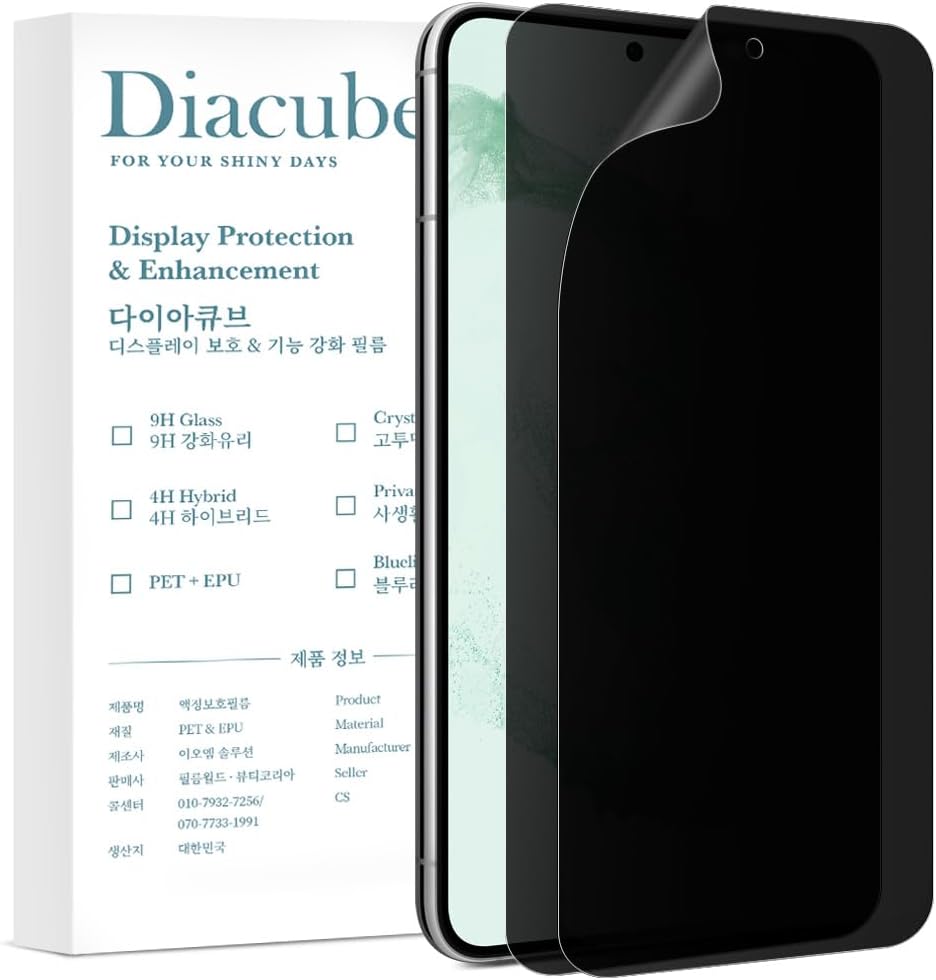 2-Pack Anti Glare Matte Privacy Screen Protector for Samsung Galaxy S22 Plus [0.1S Fingerprint ID Unlock][Anti Spy PET Flexible Film][Anti Fingerprint][Bubble-Free Easy Installation with - Amazon product rated Grade A