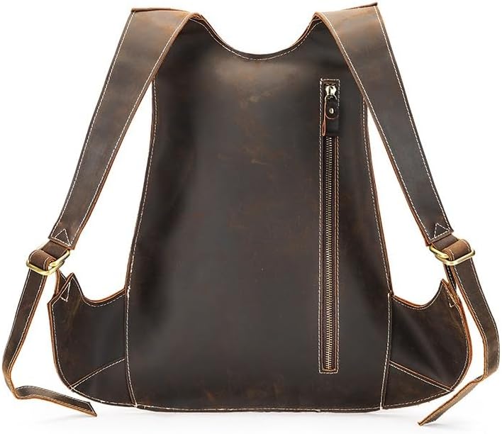 Luxury Genuine Leather Backpack Creative Insect Design Double Strap Shoulder Bag for Men Women Unique Style - Image 4