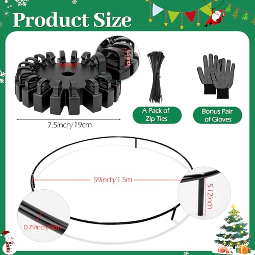 Kit mât de drapeau de Noël Tryly robuste pour sécuriser vos décors de cour - 2